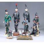 A Small Collection of Ceramic, Resin and Metal Figures of King's Royal Rifles and Rifle Brigade