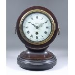 An 18th Century Walnut Cylindrical Cased Mantel Timepiece, signed Wray of London, the 6ins