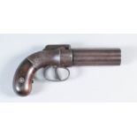 A Good 19th Century .32 Calibre 5 Shot Percussion Revolving Pepperbox Pistol by Allen & Thurber of