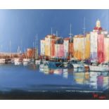 Ivan Z. Jovanovic (20th Century Russian School) - Two oil paintings - Views of St. Tropez Harbour,