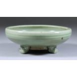 A Chinese Longquan Celadon Censer, Late Ming, 6.5ins (16.5cm) diameter Provenance: Collection of