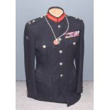 A Rifle Brigade No.1 Dress Tunic for Major General Vivian Wakefield-Street, with brass buttons and