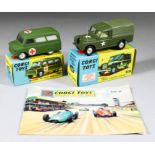 Two Corgi Diecast Model Military Vehicles - "Land-Rover Weapons Carrier", No. 357, and "Bedford