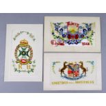 A Small Collection of Twenty-Five First World War Embroidered Silk Postcards, various