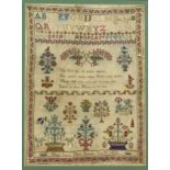 Two George IV Needlework Samplers, one worked by Mary Lea's Work, Finished July 11th 1829, with four