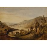 James Bourne (1773-1854) - Three watercolours - "Rievaulx Abbey Yorks", 8.75ins x 12.25ins, "A