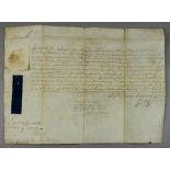 A Commission Signed by King George III, 1760, appointing James Murray Esq "... to be Governor of our