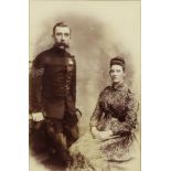 A Photograph of a Lance Sergeant, Rifle Brigade, and his Wife, Afghan War and Long Service Good