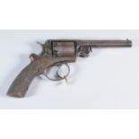 A 19th Century .44 Calibre Percussion Revolver by Trulock & Harris of Dublin, Serial No. R8106,
