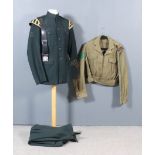 A Green Jackets Battle-Dress Blouse, Corporal's rank, issued 1950, with shoulder title Green Jackets