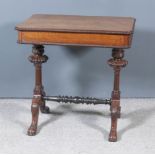 An Early Victorian Mahogany Rectangular Work Table in the Gillows Manner, retailed by James Winter &