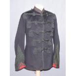 A King's Royal Rifles Corps Lieutenant Colonel's Full Dress Tunic, circa 1854-1881, with pearl braid