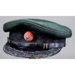 A No.1 Dress Hat with Royal Green Jackets Badge, Major Tom Fowler, with hat box