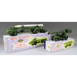 Two Dinky Supertoys Diecast Model Military Vehicles - "Missile Erector Vehicle with Corporal Missile
