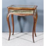 A Late 19th Century French Rosewood, Marquetry and Gilt Metal Mounted Rectangular Display Table,