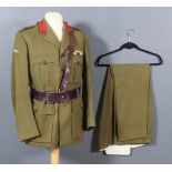 A Royal Green Jackets Service Dress Uniform of Jacket and Trousers, of Brigadier D. M. Pontifex,