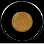 A South Africa 2018 Gold Quarter Ounce Krugerrand, uncirculated