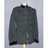 A Rifle Brigade Full Dress Tunic of Rifle Brigade Major Peter Peel MC