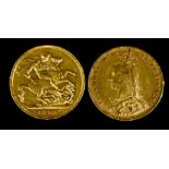 Two Victoria 1893 Sovereigns (Jubilee Head), fair/fine