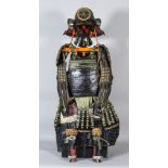 A Japanese Suit of Armour, Edo Period, the armour (nerikawa nimai-do gusoku) made from lacquered