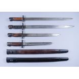 A Large Mixed Lot of Early 20th Century Bayonet Components, comprising twenty-plus blades,