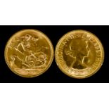 Two Elizabeth II 1968 Sovereigns, EF - uncirculated