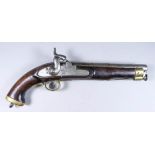 A 19th Century Dutch East Indies Lancers .69 Calibre Percussion Cap Pistol, the 9ins steel barrel