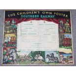 Elizabeth Skottowe (1912-1970) - Southern Rail poster - "The Children's Own Poster", with nine