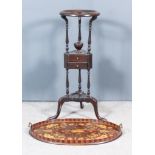 A Mahogany Circular Washstand or Wig Powdering Stand of "Mid 18th Century" Design, with turned