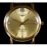 A Longines "Flagship" Automatic Gentleman's Wristwatch, 20th Century, 18ct Gold Cased, the champagne