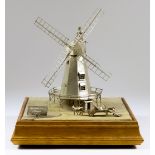 An Elizabeth II Silver Model of a Windmill - "Drapers Mill, Margate 1845", by Paul Harrison,