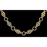 A 9ct Gold Knot Work Chain, 420mm overall, gross weight 30.5g