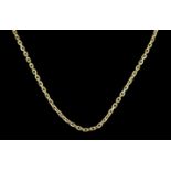 An 18ct Gold Ankle Chain, 20th Century, 730mm, gross weight 23g