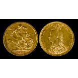Two Victoria 1889 Sovereigns (Jubilee Head), both fine