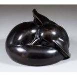 Georgij Dmitrievic Lavrov (1895-1991) - Bronze - Sleeping fennec, circa 1925-30, signed and with
