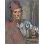 Anita Elizabeth Kertzer (20th Century Canadian) - Pastel drawing - Half length portrait of an