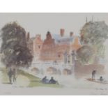 ***Hugh Casson (1910-1999) - Limited edition colour lithograph - "St. Johns College Cambridge",