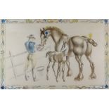 ***John Skeaping (1901-1980) - Lithograph in colours - "Mare and Foal", printed by the Baynard Press
