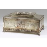 A George V Scottish Silver "Freedom of the City of Glasgow" Casket, by Davidson Henderson &