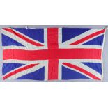 A Large Union Jack Flag, 50ins x 105ins, and another, 15.5ins x 33ins