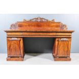 An Early Victorian Mahogany Two-Pedestal Sideboard, by James Winter 101 Wardour Street, London,