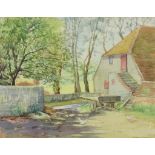 ***Norman K. Wilkinson (1878-1971) - Two watercolours - Farmyard scene, 11.25ins x 14.5ins, and "