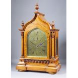 A William IV Oak Cased Bracket Clock of Large Proportions, by S. J. Bartlett of Maidstone, the 8.