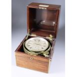 A Good Late Victorian Brass Bound Rosewood Eight Day Marine Chronometer, by James W. Benson, 25