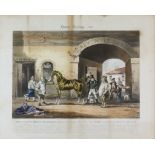 John Harris III (1811-1865) after R. Scanlan - Pair of coloured aquatints - "Horse Dealing, No.