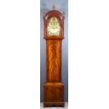 An Early George III Mahogany Longcase Clock, by John Shelton of London, the 12ins arched brass