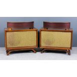 A Pair of Bowers and Wilkins Electronics Walnut Cased Speakers, Model 701 and Serial Nos. 807 and