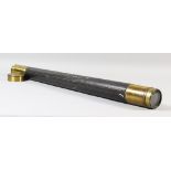 A Brass Single Drawer Telescope, Late 19th/Early 20th Century, by Kelvin White & Hutton, the tube