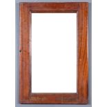 A Small Collection of Items of Railway Interest - a L.M.S. mahogany framed wall mirror, worded to