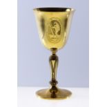 An Elizabeth II 18ct Gold Goblet made to Commemorate "The Landing of the First Man on the Moon -